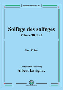 Lavignac-Solfège des solfèges,Volume 9B,No.7