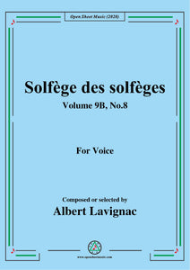 Lavignac-Solfège des solfèges,Volume 9B,No.8