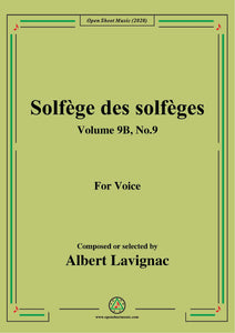 Lavignac-Solfège des solfèges,Volume 9B,No.9
