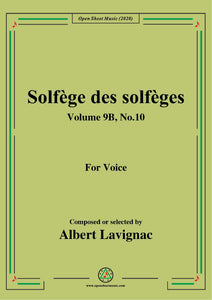 Lavignac-Solfège des solfèges,Volume 9B,No.10
