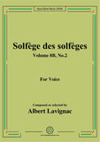 Lavignac-Solfège des solfèges,Volume 8B,No.2,for Voice