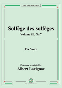 Lavignac-Solfège des solfèges,Volume 8B,No.7