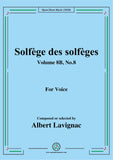 Lavignac-Solfège des solfèges,Volume 8B,No.8,for Voice