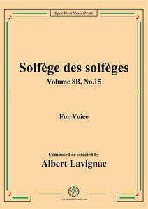 Lavignac-Solfège des solfèges,Volume 8B,No.15