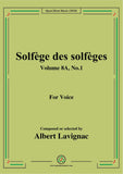 Lavignac-Solfège des solfèges,Volume 8A,No.1