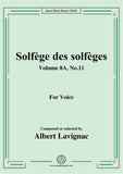 Lavignac-Solfège des solfèges,Volume 8A,No.11