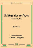 Lavignac-Solfege des solfeges,Volume 7B No.3,for Voice