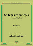 Lavignac-Solfege des solfeges,Volume 7B No.5,for Voice