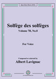 Lavignac-Solfege des solfeges,Volume 7B No.8,for Voice