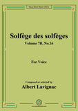 Lavignac-Solfege des solfeges,Volume 7B No.16,for Voice