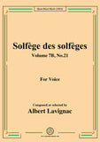 Lavignac-Solfege des solfeges,Volume 7B No.21,for Voice