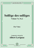 Lavignac-Solfege des solfeges,Volume 7A No.2,for Voice