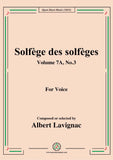 Lavignac-Solfege des solfeges,Volume 7A No.3,for Voice