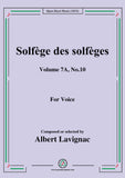 Lavignac-Solfege des solfeges,Volume 7A No.10,for Voice