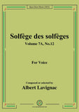 Lavignac-Solfege des solfeges,Volume 7A No.12,for Voice