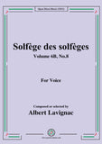 Lavignac-Solfege des solfeges,Volume 6B No.8,for Voice