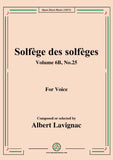 Lavignac-Solfege des solfeges,Volume 6B No.25,for Voice