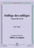Lavignac-Solfege des solfeges,Volume 6B No.26,for Voice