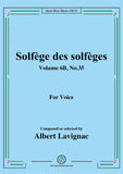 Lavignac-Solfege des solfeges,Volume 6B No.35,for Voice