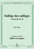 Lavignac-Solfege des solfeges,Volume 6B No.36,for Voice