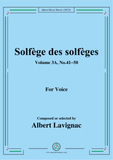 Lavignac-Solfege des solfeges,Volum 3A No.41-50,for Voice