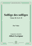 Lavignac-Solfege des solfeges,Volum 3B No.21-30,for Voice