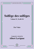 Lavignac-Solfege des solfeges,Volum 3C No.48-54,for Voice