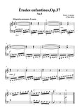 Lemoine-Études enfantines(Etudes) ,Op.37, No.5,for Piano