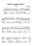 Lemoine-Études enfantines(Etudes) ,Op.37, No.10,for Piano