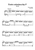 Lemoine-Études enfantines(Etudes) ,Op.37, No.15,for Piano