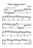 Lemoine-Études enfantines(Etudes) ,Op.37, No.16,for Piano