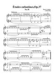 Lemoine-Études enfantines(Etudes) ,Op.37, No.18,for Piano