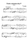 Lemoine-Études enfantines(Etudes) ,Op.37, No.24,for Piano