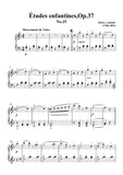 Lemoine-Études enfantines(Etudes) ,Op.37, No.25,for Piano