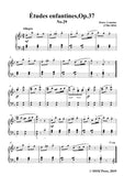Lemoine-Études enfantines(Etudes) ,Op.37, No.29,for Piano