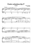 Lemoine-Études enfantines(Etudes) ,Op.37, No.30,for Piano