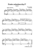 Lemoine-Études enfantines(Etudes) ,Op.37, No.32,for Piano