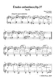 Lemoine-Études enfantines(Etudes) ,Op.37, No.34,for Piano