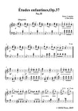 Lemoine-Études enfantines(Etudes) ,Op.37, No.35,for Piano