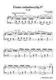 Lemoine-Études enfantines(Etudes) ,Op.37, No.36,for Piano