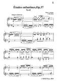 Lemoine-Études enfantines(Etudes) ,Op.37, No.43,for Piano