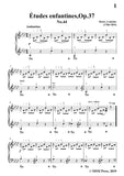 Lemoine-Études enfantines(Etudes) ,Op.37, No.44,for Piano