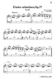 Lemoine-Études enfantines(Etudes) ,Op.37, No.45,for Piano