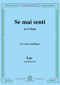 Leo-Se mai senti,from 'La clemenza di Tito'