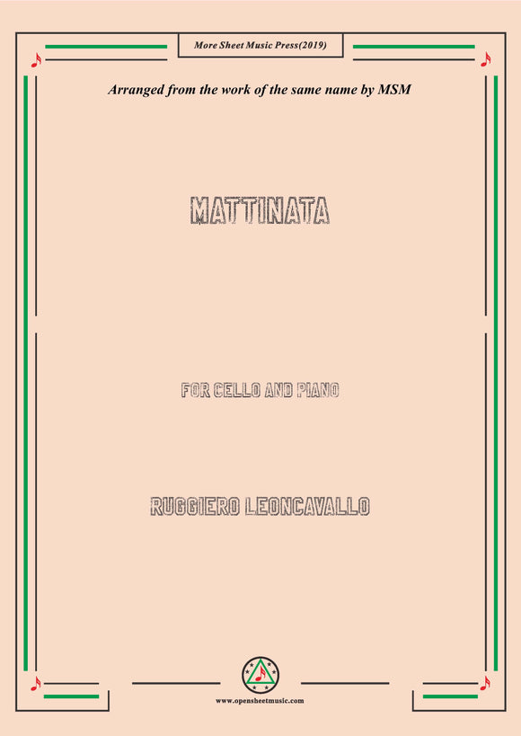Leoncavallo-Mattinata