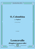 Leoncavallo-O,Colombina,in a minor