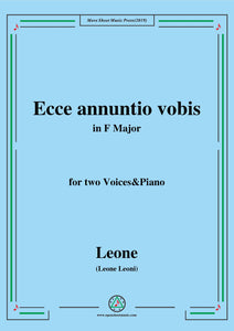 Leoni-Ecce annuntio vobis