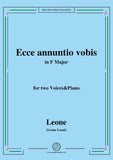Leoni-Ecce annuntio vobis