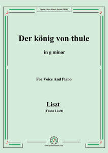 Liszt-Der könig von thule