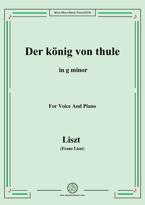 Liszt-Der könig von thule